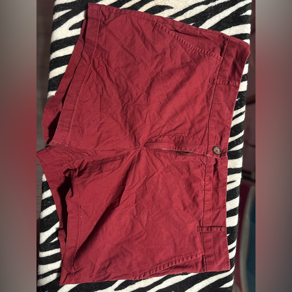 Red Casual Shorts - Womens